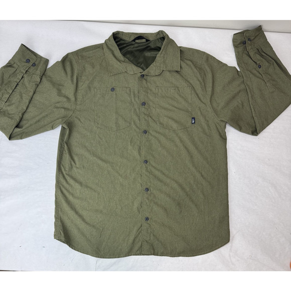 The North Face Other - The North Face Green Vented Button-Up Shirt Men's XL Hiking Fishing Performance